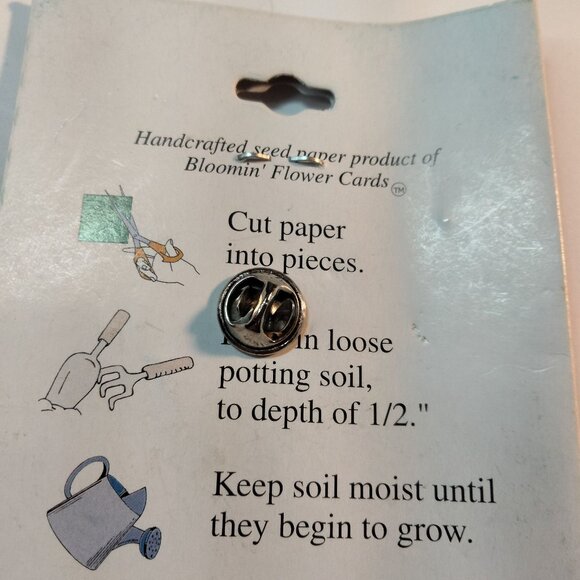 Santas Surprise Christmas Drummer Pin Seed Paper Wildflower Planting - Picture 3 of 4